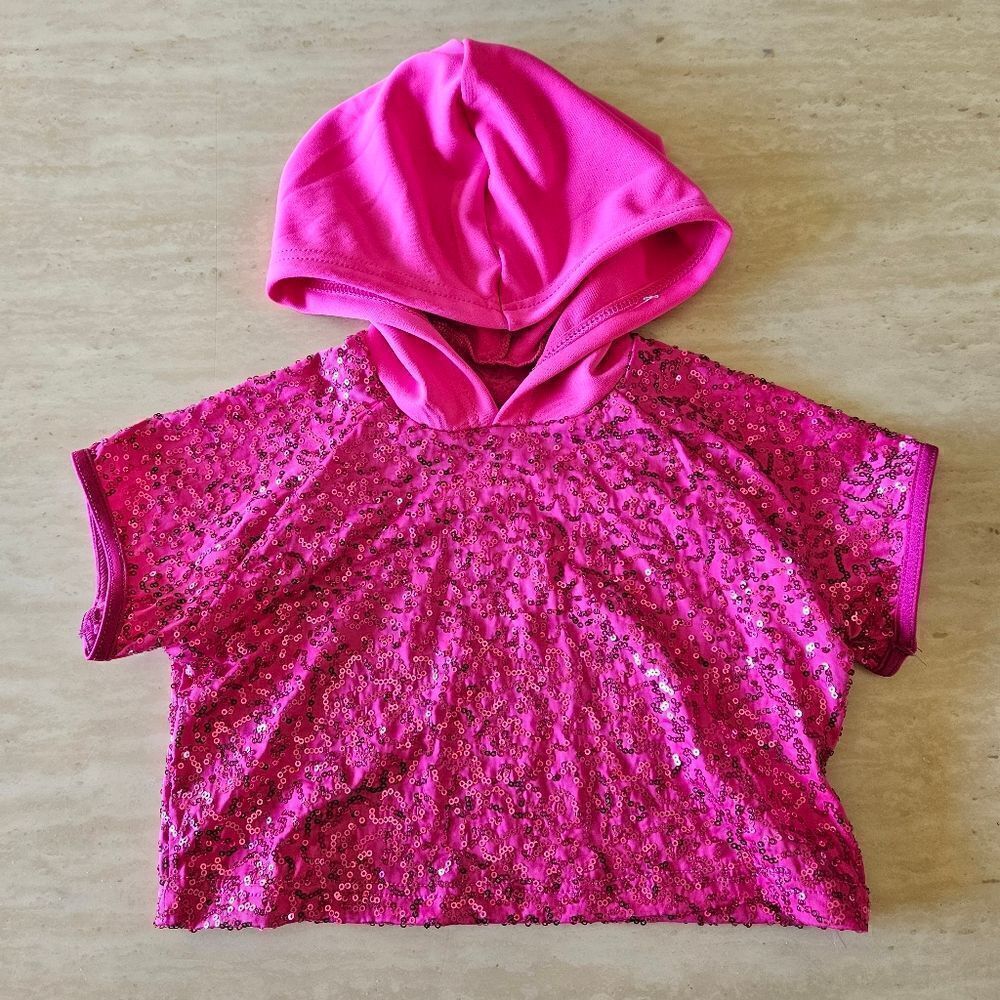 Weissman NWOT child small dance costume sequin top hip Hop jazz tap